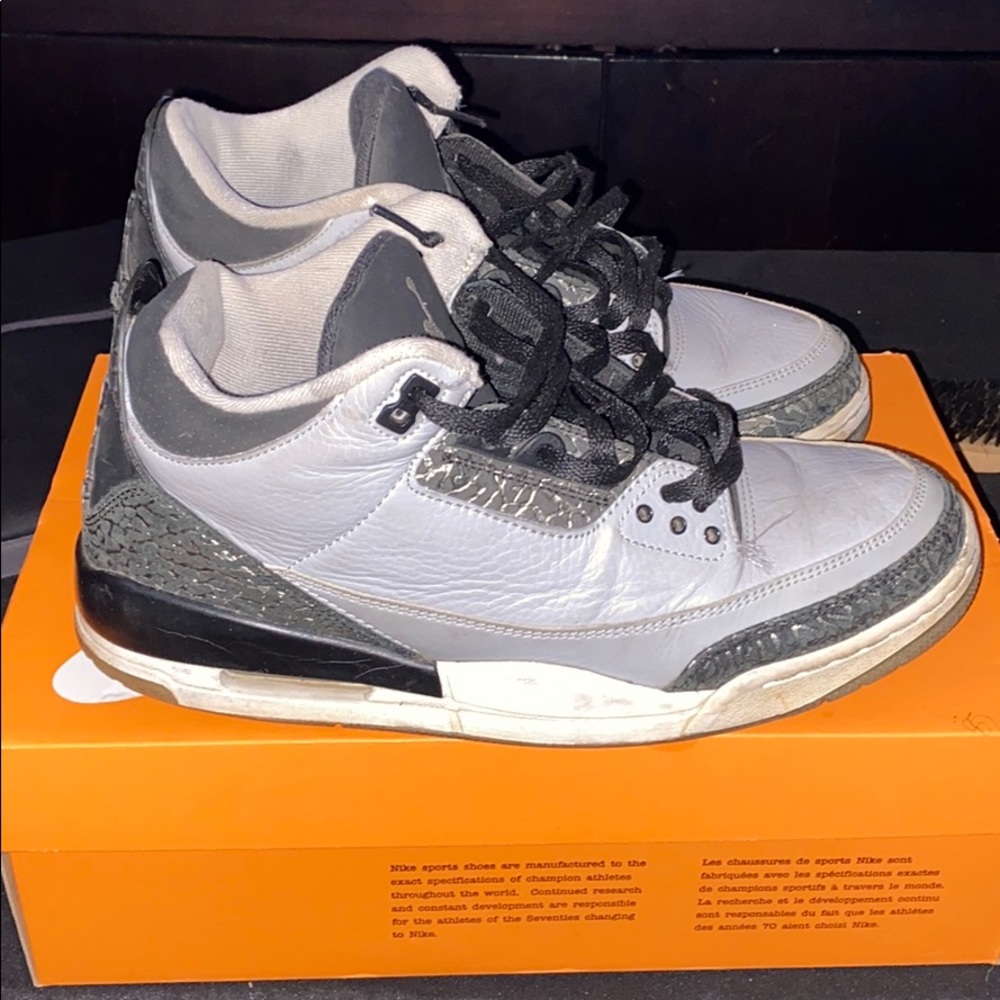 Jordan Retro 3 Wolfgrey - Picture 3 of 6